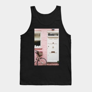 Bicycle against a pink wall Tank Top